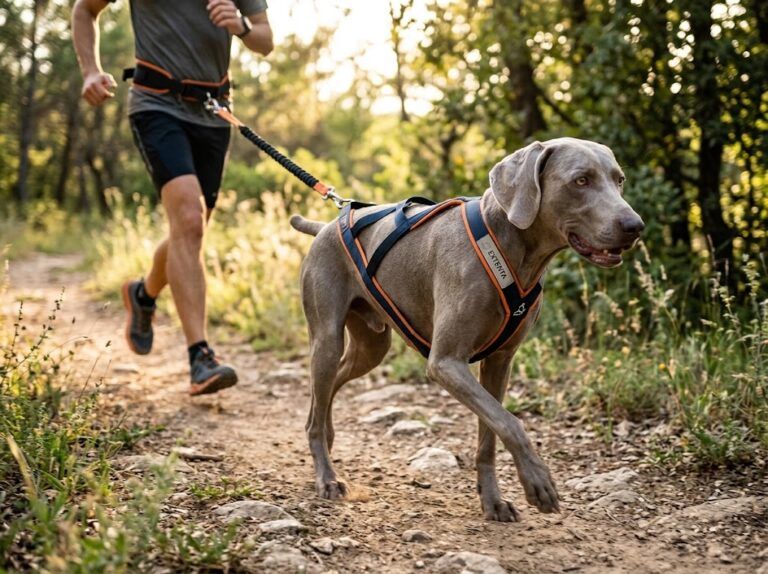 foto arneses para correr con perros